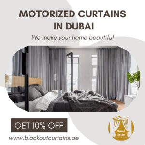 Cheap Blackout and Motorized curtains in dubai