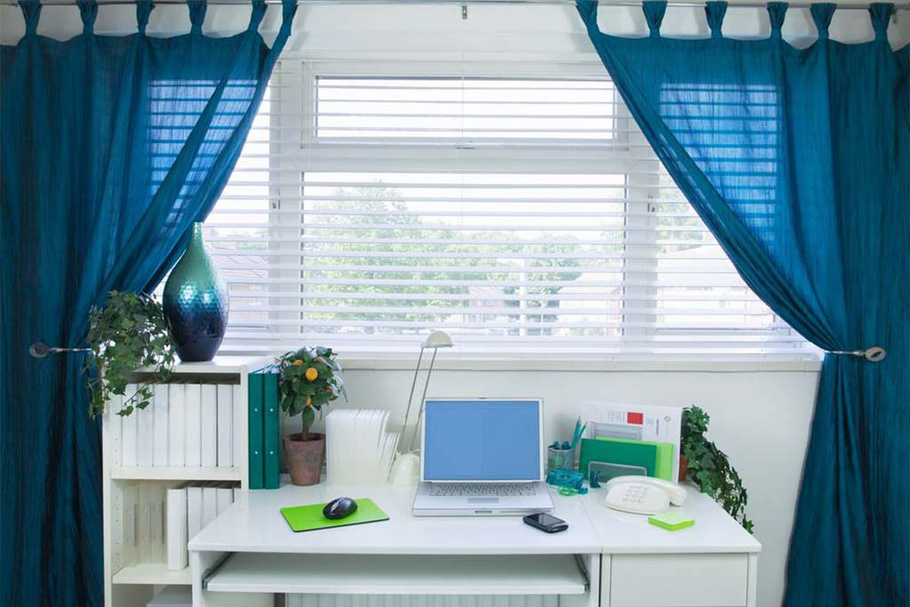 office window curtains