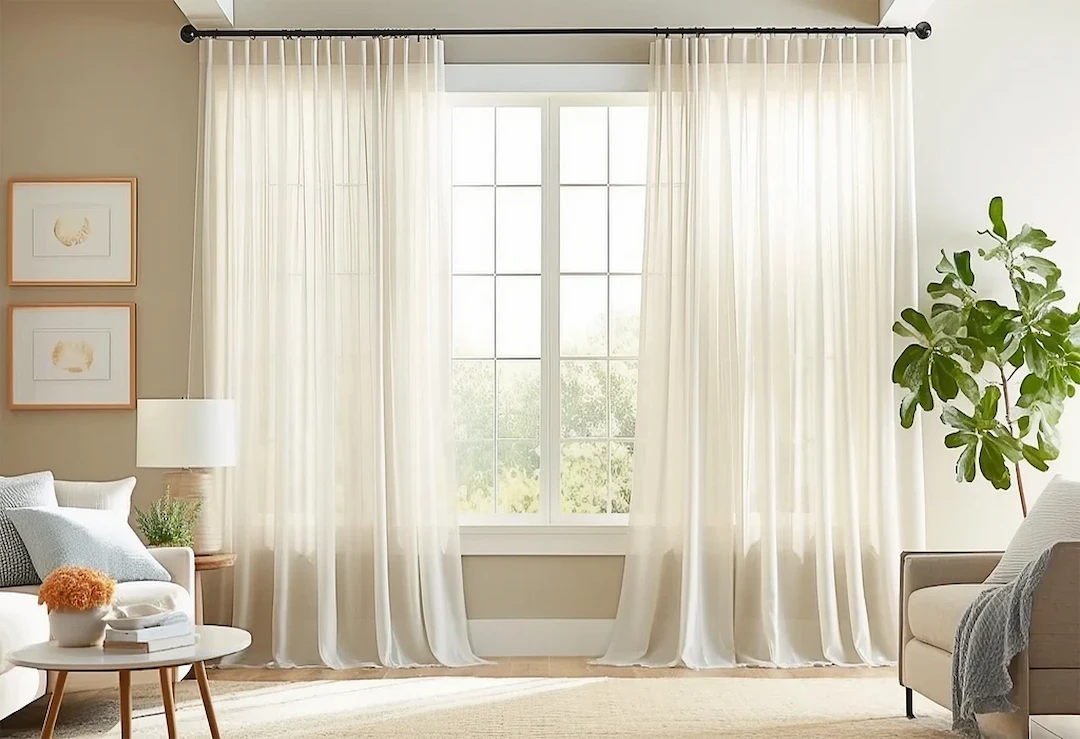 7 Best Curtains for Bedrooms to Improve Style & Comfort Sheer Curtains