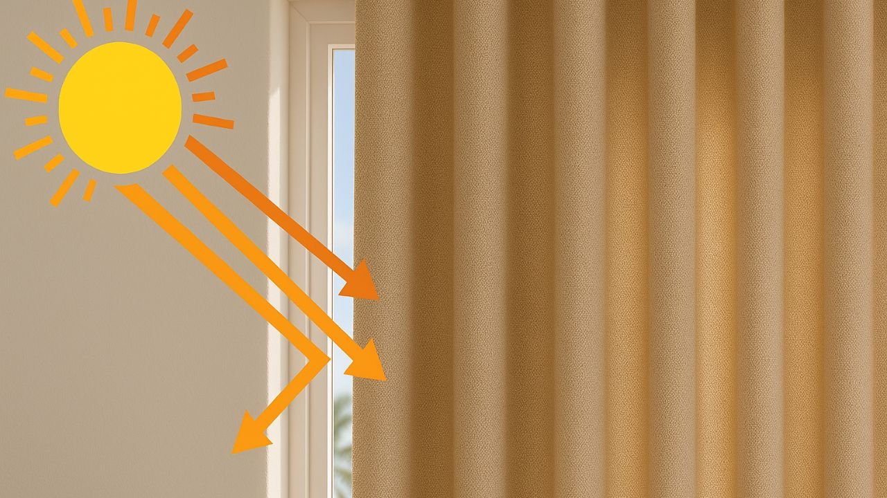 How Curtains Reduce Solar Heat Gain