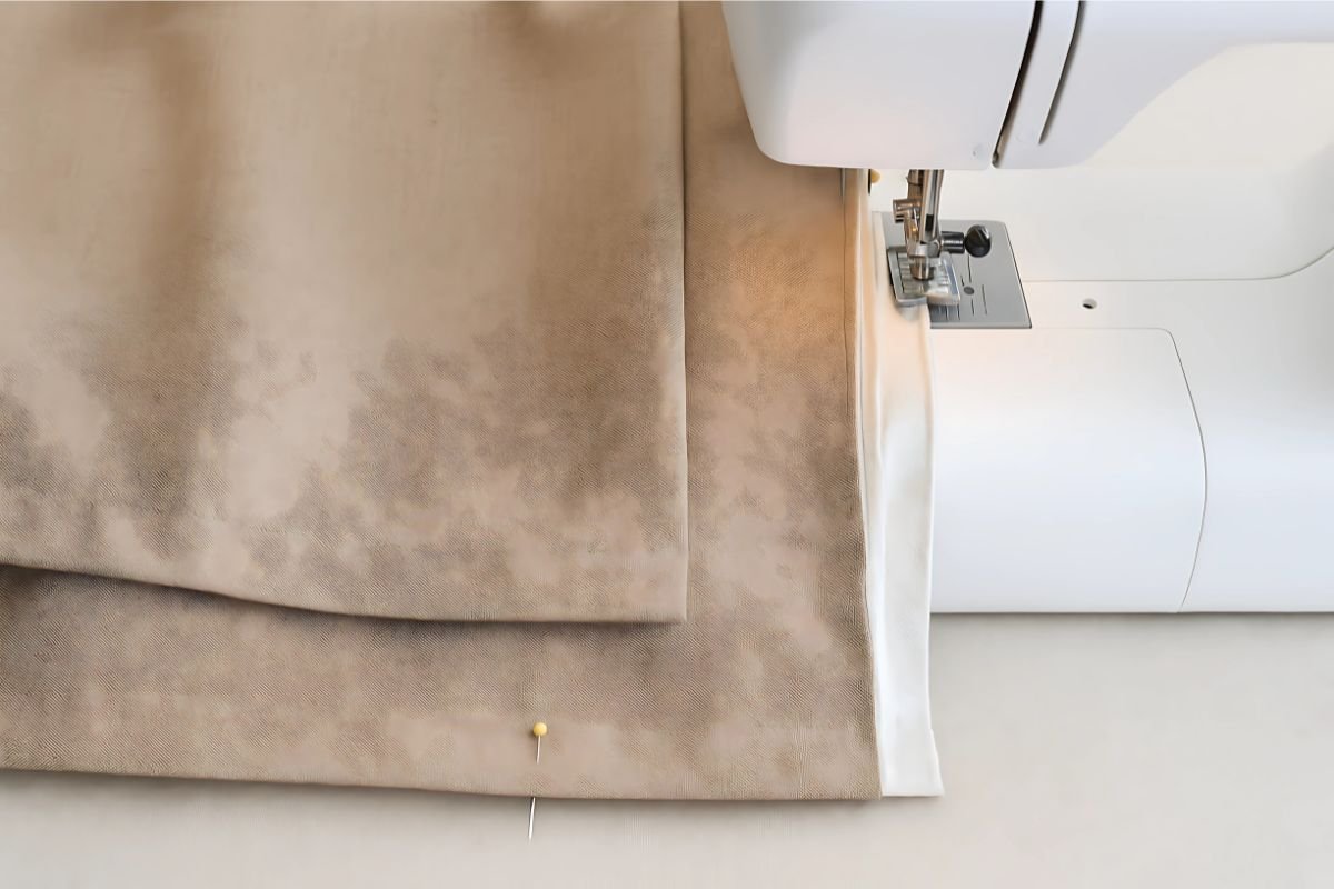 Sewing Method to Add Blackout Lining in Curtain