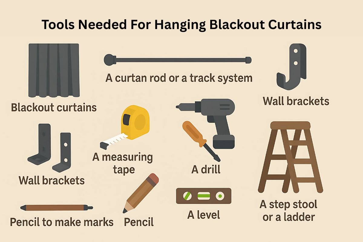 Tools Needed For Hanging Blackout Curtains