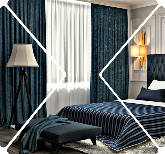 Bedroom blackout curtains Dubai