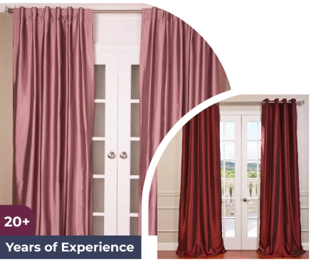 Custom-Made Silk Curtains