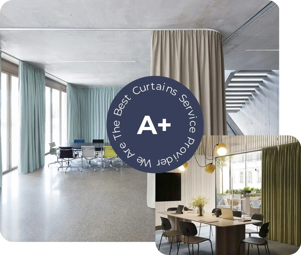 High quality fabric office curtains Dubai