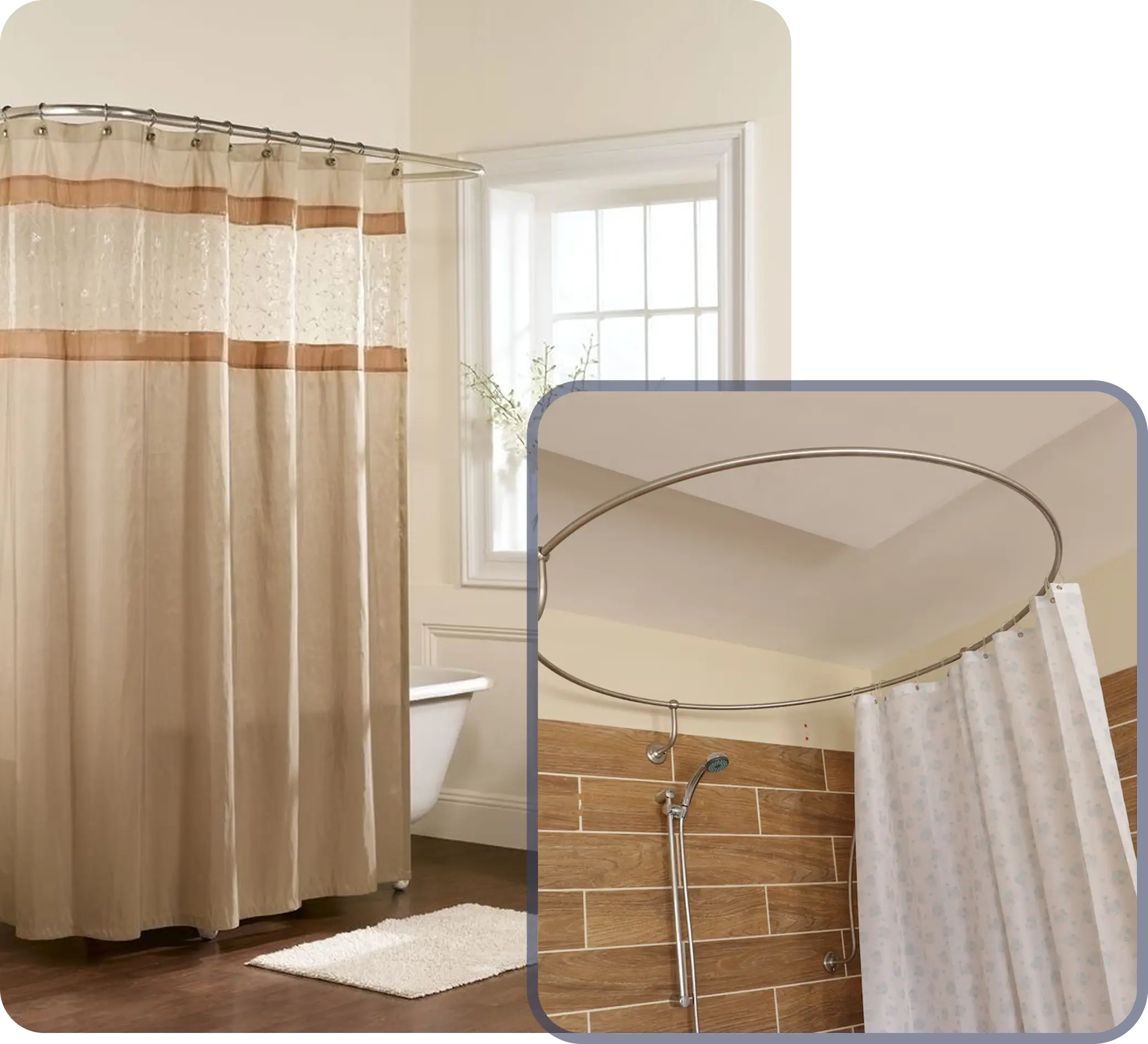 Waterproof bathroom shower curtain Dubai