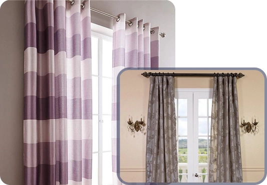 Silk Curtain Installation