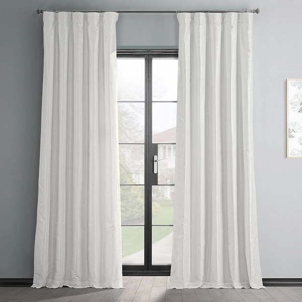 Silk White Curtains Dubai