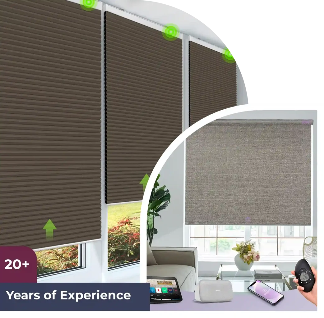 Living Room Motorized Blinds
