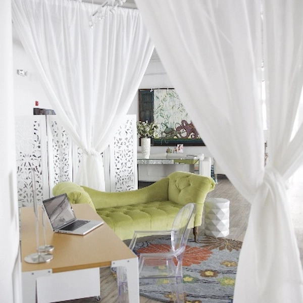 White Office Curtain in Dubai