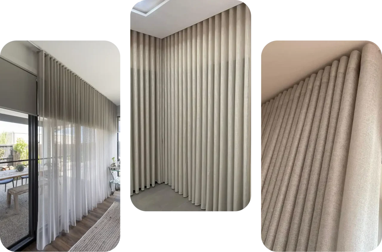 Premium S-wave fold curtains