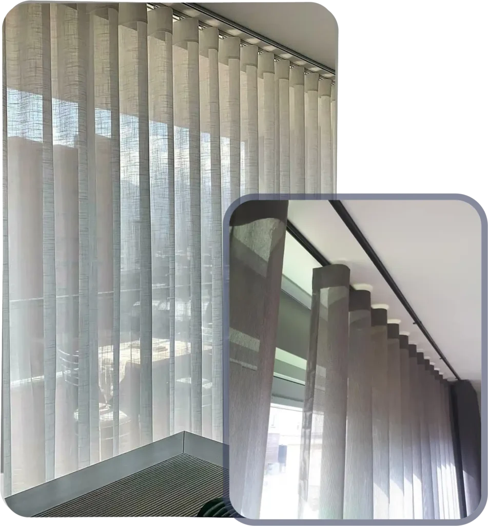 Wave curtains modern design in Dubai