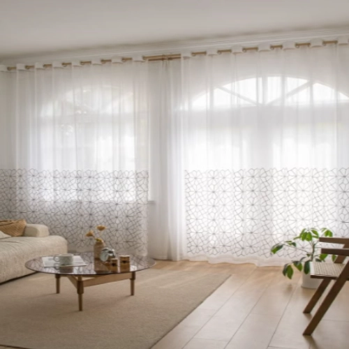 1 Piece Sheer Curtain for Room Decoration Window Curtain Net