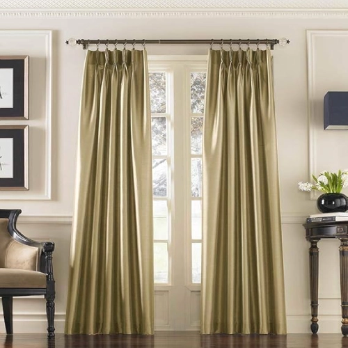 Curtainworks Marquee Faux Silk Pinch Pleat Curtain Panel
