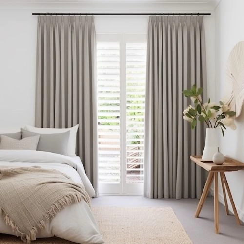 Light Grey Soundproof Drapes