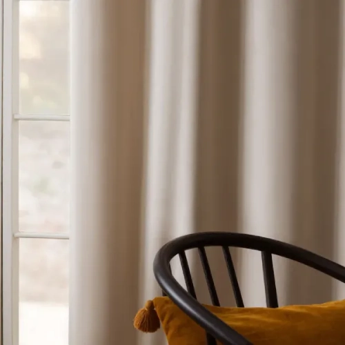 Oat Matte Velvet Oat Matte Velvet Window Curtain