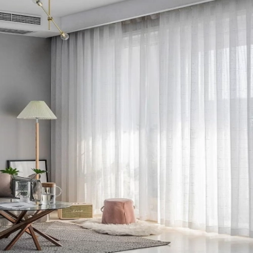 Sheer Curtains For Living Room 1 Piece