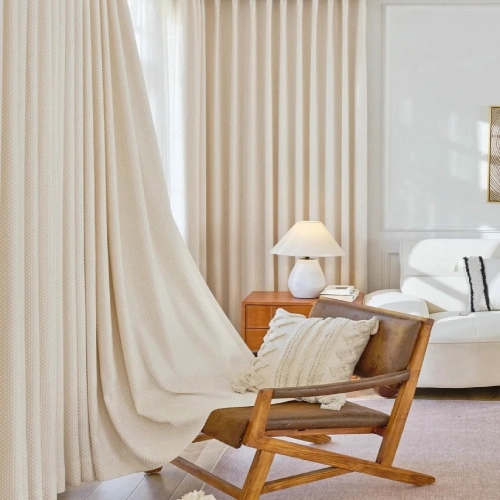 Thermal Curtains Pearl Drops Noise Cancelling Blackout Heat Blocking