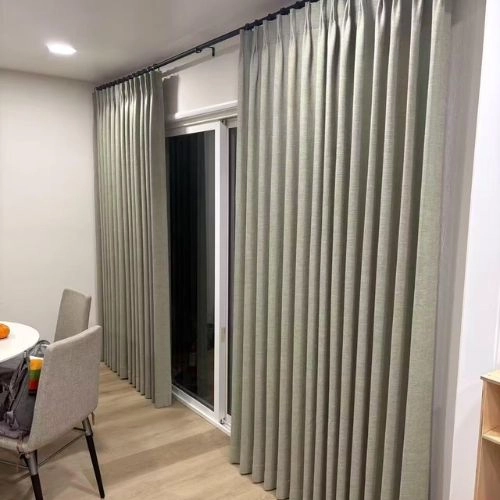 Thermal Soundproof Blackout Drapes Grey