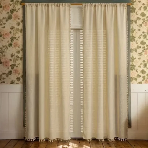 Linen Curtains Bohemian Plain