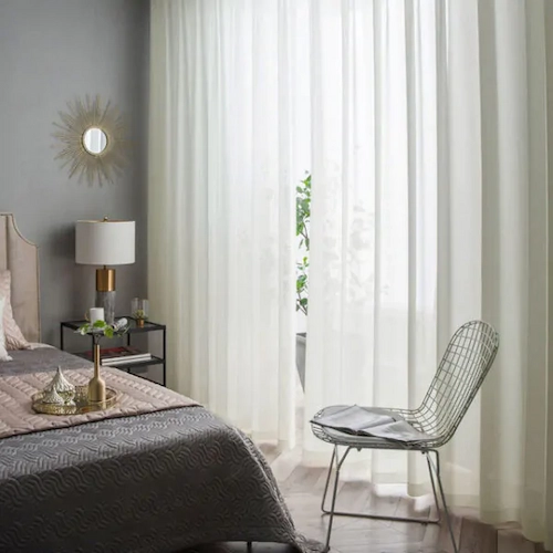 Soft Breeze Pastel Yellow Chiffon Voile Curtain Pastel Yellow Chiffon Voile Curtains