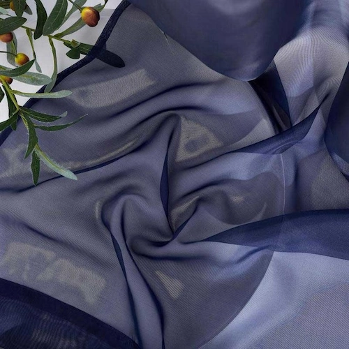outdoor navy blue voile curtain