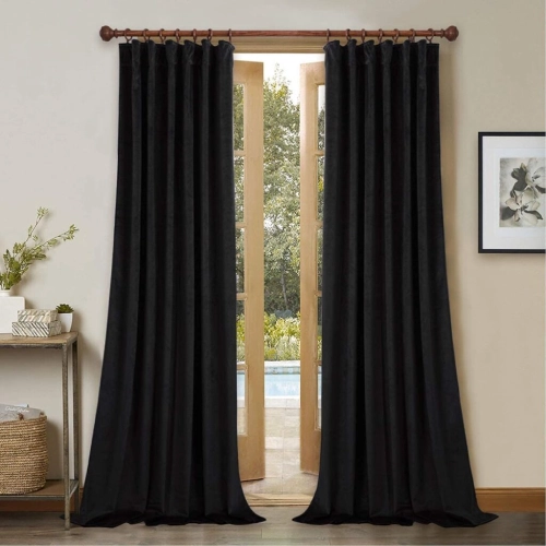 Black Velvet Curtains Black Velvet Curtain
