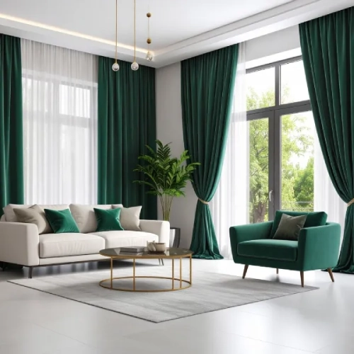 Emerald Canopy Luxe Emerald Canopy Luxe Velvet Curtain