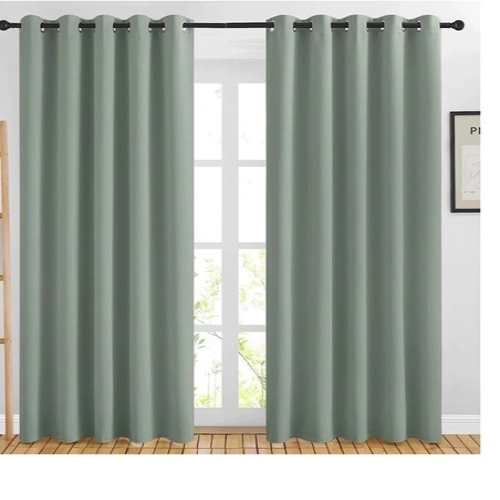 Grommet Window Curtains for Living Room Green Grommet Window Curtain for Living Room Green