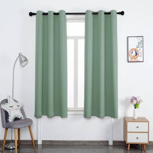 Grommet Window Curtains for Living Room Green Grommet Window Curtains for Living Room Green