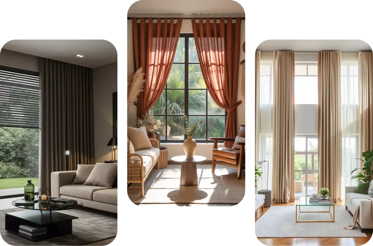 Living Room Curtains Dubai