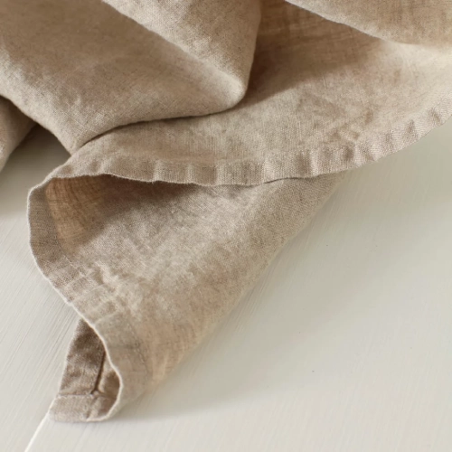 Natural 100% Linen Loop Top Curtain Natural 100% Linen Loop Top Curtains