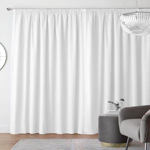 White Cotton Blackout Curtains White Cotton Blackout Curtain