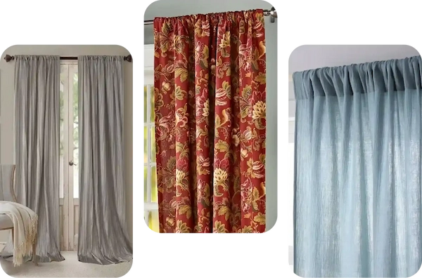 rod pocket curtains Dubai