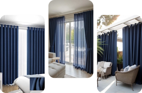 Blue Curtains Dubai